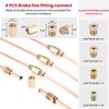 3/16" Brake Line Kit,25 ft 3/16 Copper Coated Brake Line