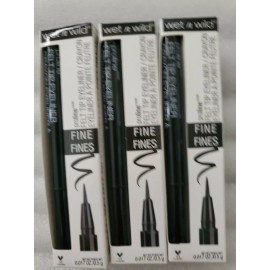 Wet N Wild 3 Wet n Wild Proline Felt Tip Eyeliner-875B Black Noir For Fine Lines-0.017oz.