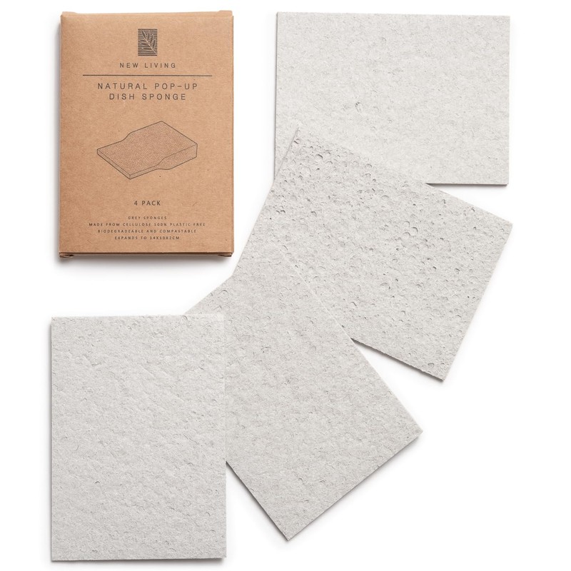 Eco Sponge Plastic Free 4 or 8 Pack Large Size