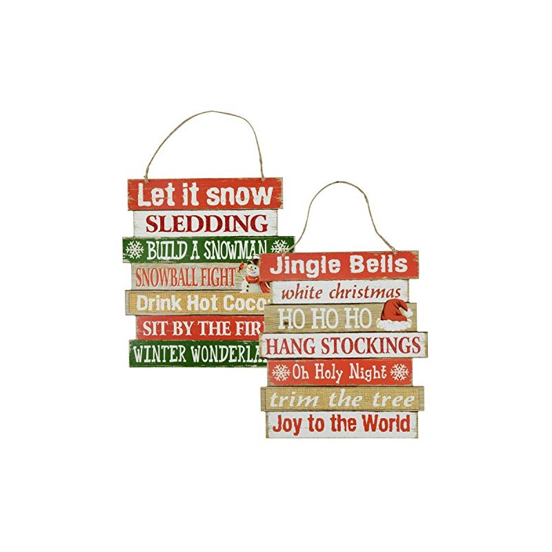 Christmas Decoration Wood Sign, Let It Snow (Let It Snow)/Jingle