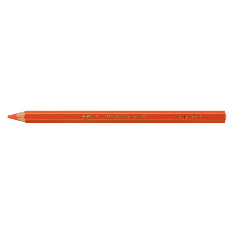 Giotto Mega Fluo F225700 Hexagonale Farbstifte in Neonfarben, mit 5,5