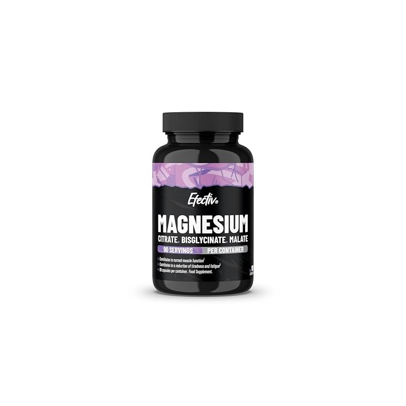 EFECTIV Magnesium Bisglycinate 90 Capsules 3 Forms