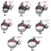 MOUMOUTEN Hose Clamps, Pack of 10 8 Size Adjustable Brake