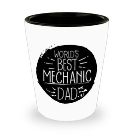 Valentine's Day Unique Gifts for Dad, Funny Mechanic Shot Glass, Special Gifts from Kids