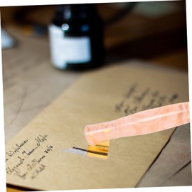 NUOBESTY 1set Vintage Dip Pen Reversible Nibs Calligraphy Starter Kit for English Writing Student Stationery