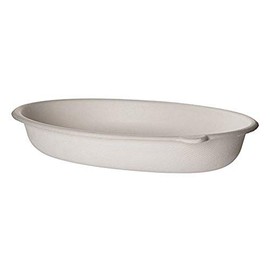 Eco-Products, Inc EP-SCV32 Compostable Sugarcane Take-Out Container, 32 oz. Oval, WorldView (Pack of 300)