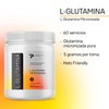 Glutamina en polvo Micronizada L Glutamine powder 300 gr, 60