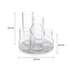 OSCO Clear Acrylic 5 Tube Pen Pot | Desk Tidy