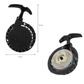 Pull Starter Pocket Bike, Easy Pull Starter Part Black Easy Pull Kick Starter Accessories Aluminium Pull Starter Assembly for 49CC Mini Moto ATV Quad