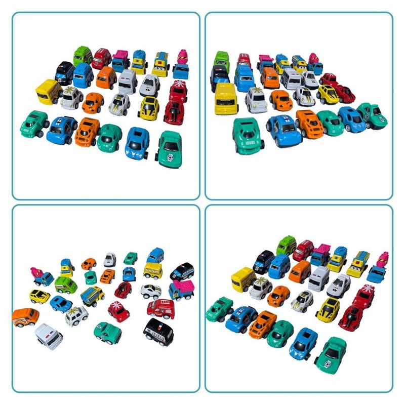 24PCS Mini Pulls Back Cars Toy Set Christmas Countdown Calendar