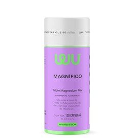 WU Nutrition MAGNIFICO - Triple Mezcla de Magnesio Citrato, Óxido y Gluconato - Alta Absorción y Biodisponibilidad - 120 Cápsulas (Rinde 4 Meses) -...