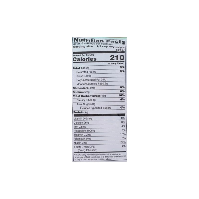 Tinkyada Organic Gluten Free Rice Pasta Pack of 3 Vegan