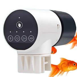 Automatic Fish Feeder | Precision Feeding Tank Food Dispenser - Large Capacity Fish Vacation Feeder, Food Tank Dispenser for Powders, Pellets