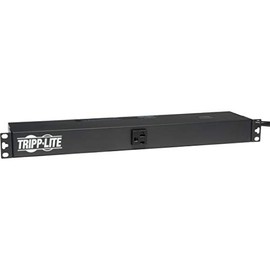Tripp Lite Basic PDU, 20A, 13 Outlets (5-15/20R), 120V, L5-20P Input, 15 ft. Cord, 1U Rack-Mount Power (PDU1220T)