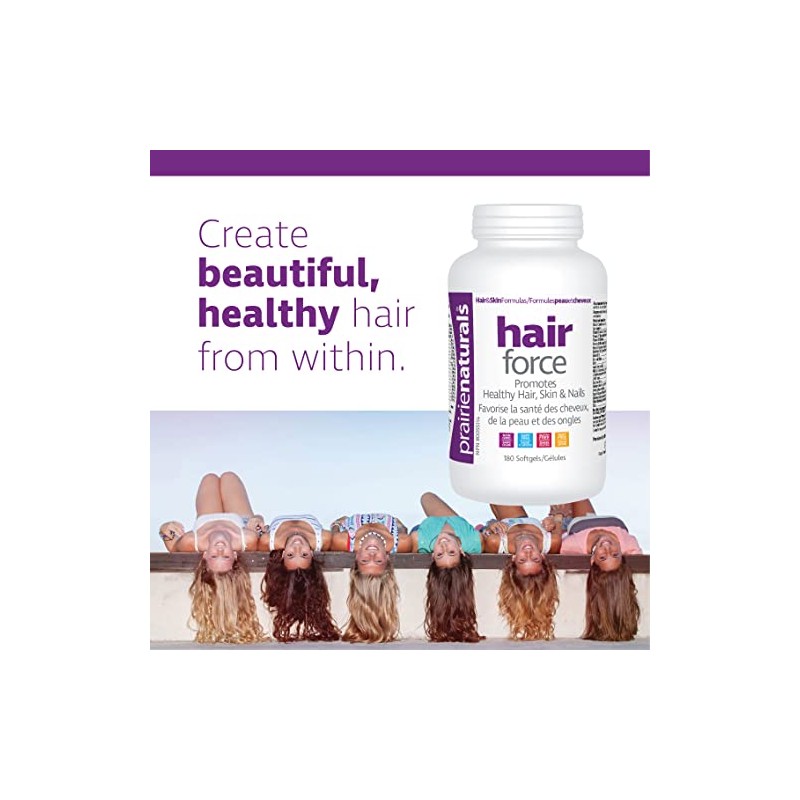 Prairie Naturals Hair Force Softgels, 180 Count