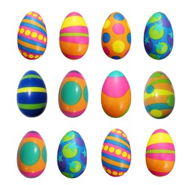 FainFun Easter Egg Decompression Toy, Pack of 12 Stress Balls, Easter Egg for Teenagers, Adults, Child, Decompression Slow Rebound Toy, Anti-Stress Eggs, Easter for Easter Basket Filler, Party