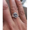 Sterling Silver Plated Alloy Owl with Crescent Moon Women's Ring