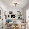 JERANDO Modern LED Ceiling Light Fixture, 21W Sputnik Flush Mount