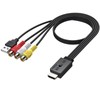 AUTOUTLET RCA to HDMI Converter with Aspect Ratio Switch (4:3/16:9),