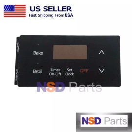 For Frigidaire New Electric Range Overlay for Frigidaire Oven, Black, 316220729, OC0729