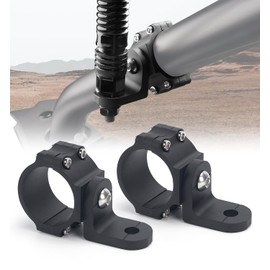 Xprite Whip Light Mount, UTV Whip & Flag Mounting Bracket, CNC Aluminium Heavy Duty 360° Adjustable for 1.75''- 2'' Roll Bar Cage Compatible with ATV SXS Polaris RZR Can-Am Maverick x3, 2PCS