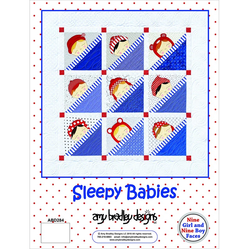Amy Bradley Designs Sleepy Babies Quilt Pattern, Multi