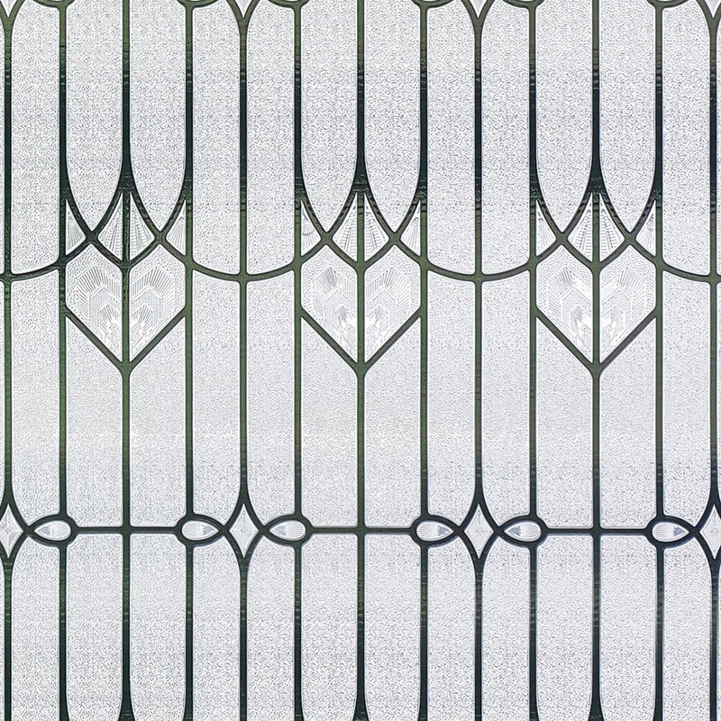 Window Privacy Film, 3D Stained Glass Window Film, 23.6x35.4in