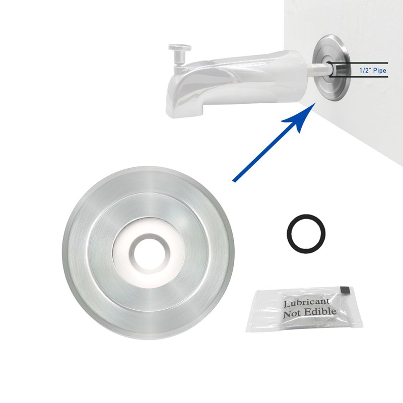 Welvzen 1/4" Spacer for Tub Spout, Flange Trim Ring for