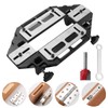 Aluminum Door Hinge Template Jig - Precise Woodworking Slotting Locator,