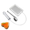Molecular Gastronomy Kit 96 Holes Caviar Maker with Spherification Spoon,