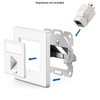 deleyCON 4x 1 Port LAN Junction Box Data Socket Flush-Mounted