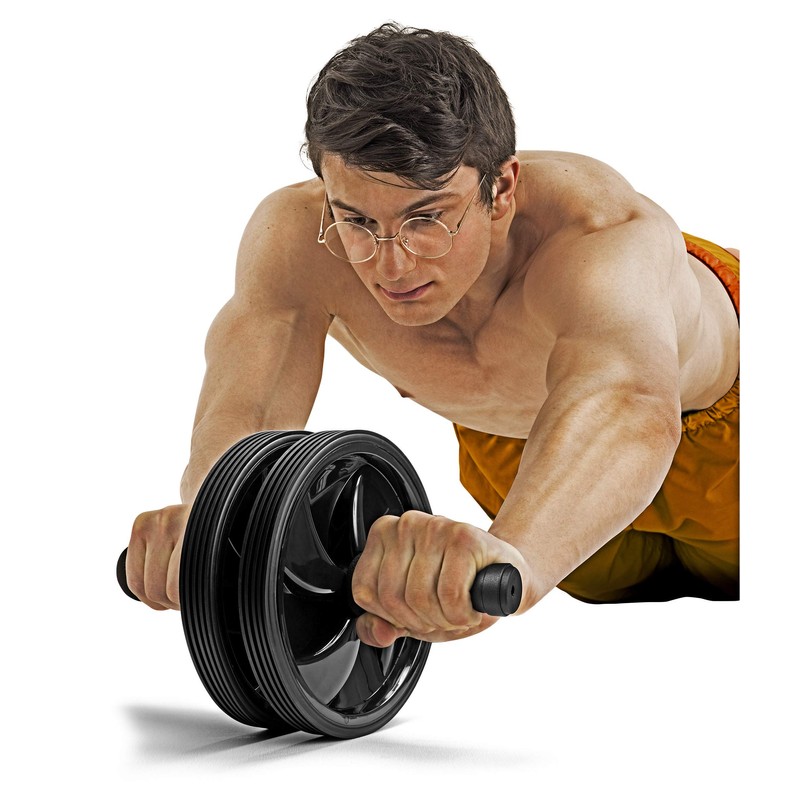 La-VIE 3B-4020 Shizukoro Abdominal Roller, Silent, 2 Wheels, Beginners