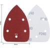 KAHEIGN 60 Pieces Velcro Sanding Triangles Mouse Detail Sandpaper, 5-Hole