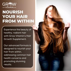 Grow Vitamin Foli ACID GROWTH  Hair Growth for Thicker Fuller Hair | Grow Vitamin