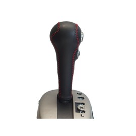 Tricolor EX 1BK3N22B1B1R E12 Notebook, YE15 Juke K13 March, Black Leather x Red Stitching, 3N-22 DIY Shift Knob, Genuine Leather Replacement Kit