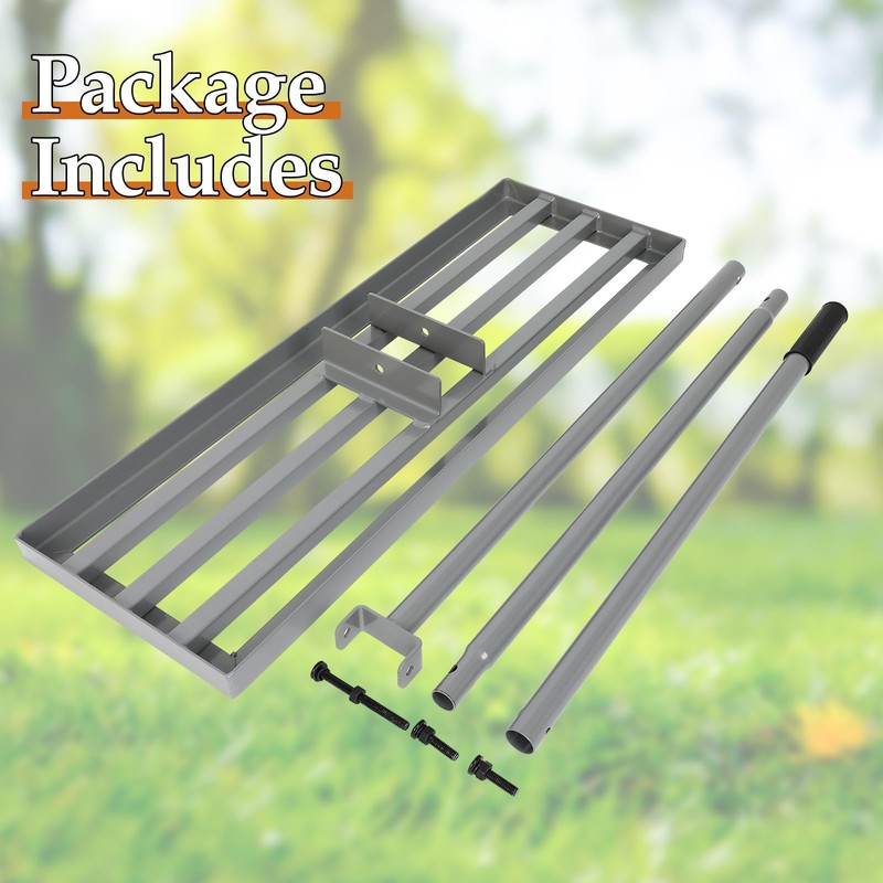 FAHKNS 30 Lawn Leveling Rake, Yard Leveling Tool with Extended