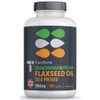 Transforme Flaxseed Oil Capsules 1000mg Vegan, Cold Pressed Omega 3