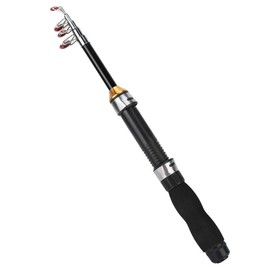 Fishing Rod Portable Small Short Sea Pole Mini Sea Fishing Tools Telescopic Fishing Rod for Travel Seawater Freshwater Bass Trout Fishing(1M)