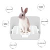 Small Animals Pet Cage Litter Box Toilet Tray Pan ABS