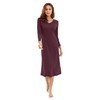 WiWi Nightgowns for Women Soft Viscose from Bamboo Long Sleeve