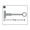 Gardinia Girder Ø 20 mm Black 12, Metal 12 x