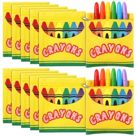 MotiMind 12 Pcs Crayon Storage Bags with Zipper for Classroom Crayon Organizer Dispenser Marker Storage Organizer for Art Supplies Back to School