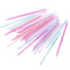JIHUOO 100 Pieces Acrylic Cuticle Sticks Spatula Pusher Cuticle Peeler