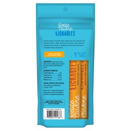 PETITE CUISINE Petite Cuisine Lickables, Smooth Wet Cat Treats, Chicken in Creamy Gravy, 12 Pouches, 2oz Each (49167)