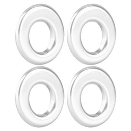 4pcs Door Lift Lock Pin Knobs Rings Trim Cover Fit for Benz GLa GLC New C Class E Class(Silver)