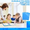 Henoyso 12 Pcs School and Home 2 Pocket Folders with
