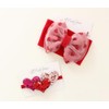 LilPinkGoose Heart Shape Head Wrap & Triple Sequin Heart Nylon