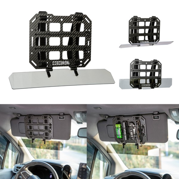 Carbon Fiber Rigid Molle Panel Organizer w Adjustable Anti-Glare Polarized