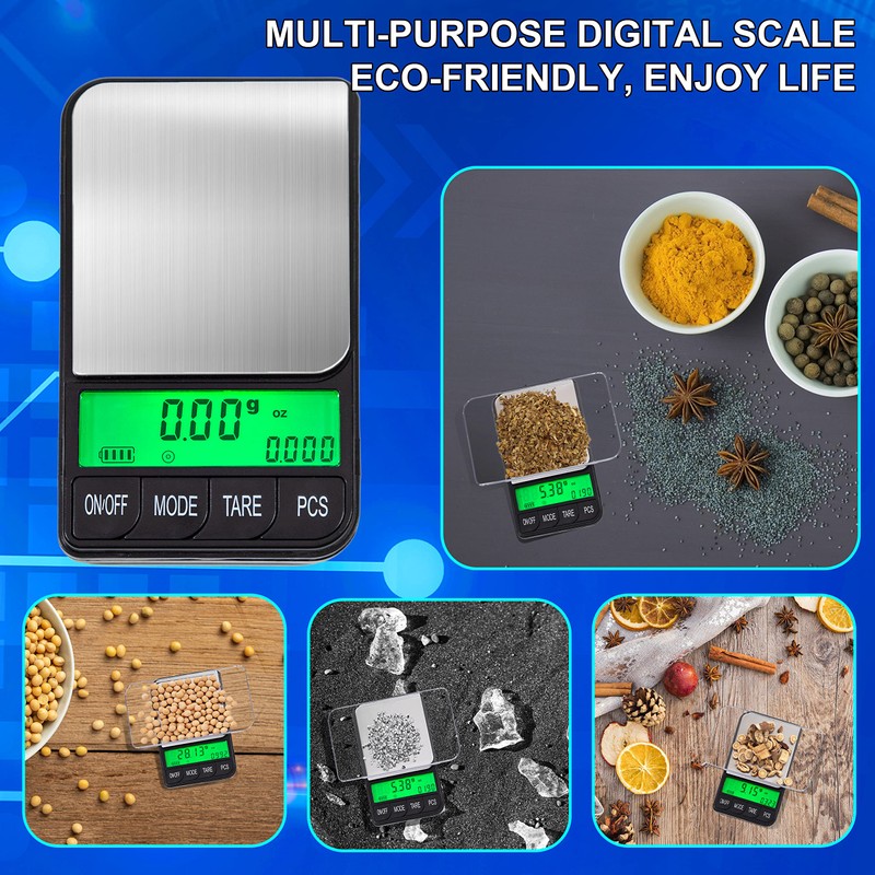 American Weigh Scales Digital Pocket Scale AC Series 1200g x
