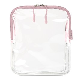 TSA Approved Clear Toiletry Bag Set of Three Colors. Breeze Through Security, Access Items Fast and Organize Travel items by Color
